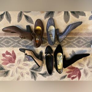 4 Pr Elegant Women's Shoe Collection like new 6M Free Ship!!